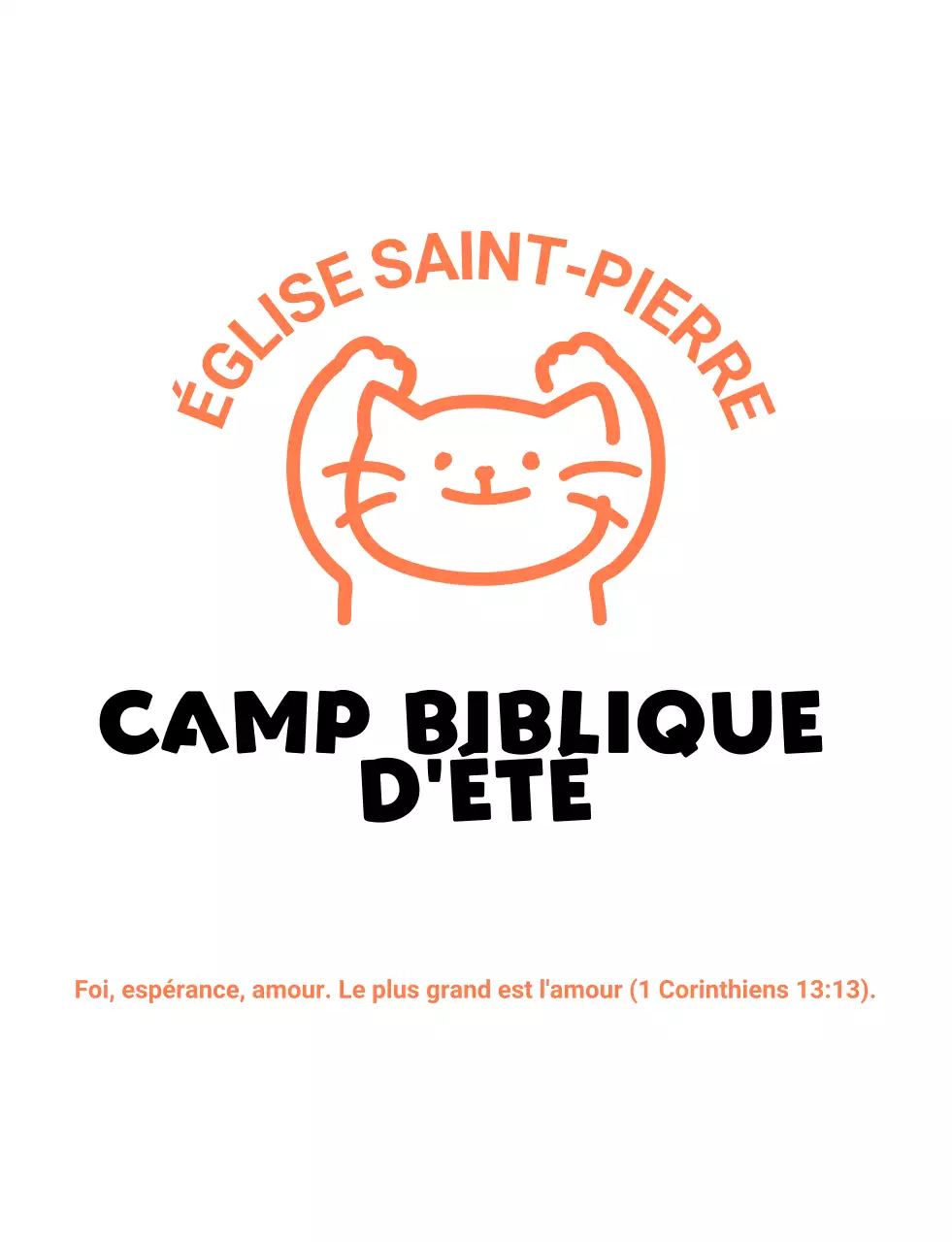 Logo dessin de chat mignon