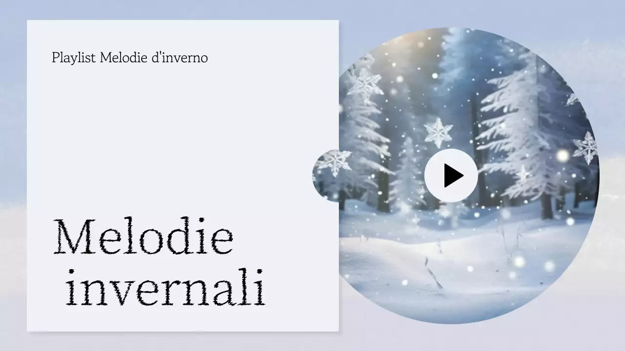 Pubblicità musicale minimalista di colore azzurro