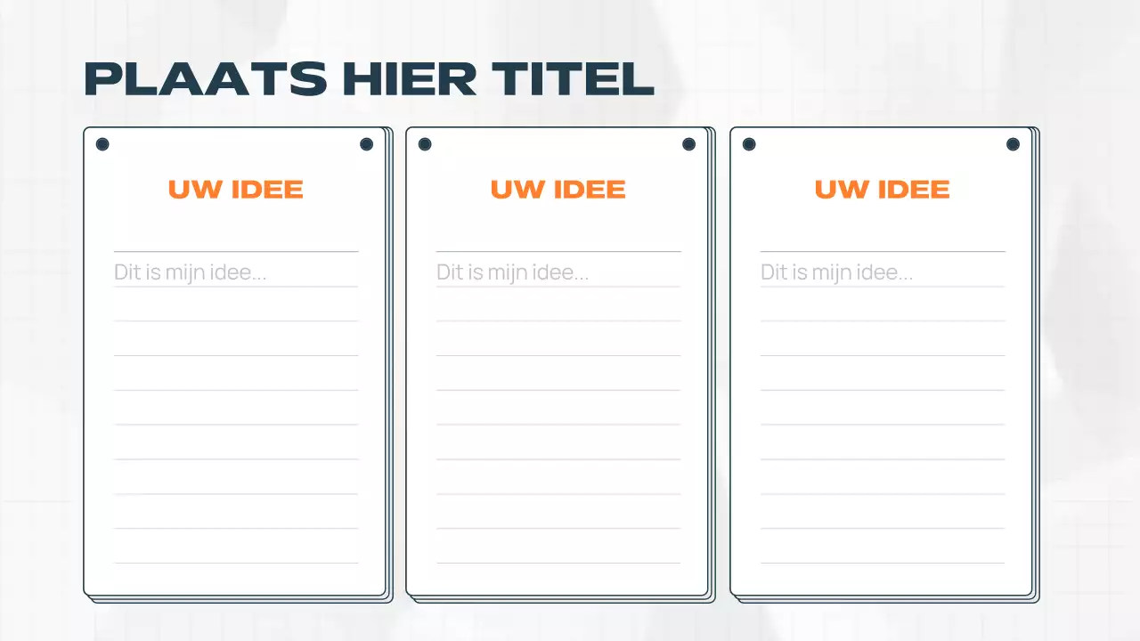 oranje modern brainstormdocument