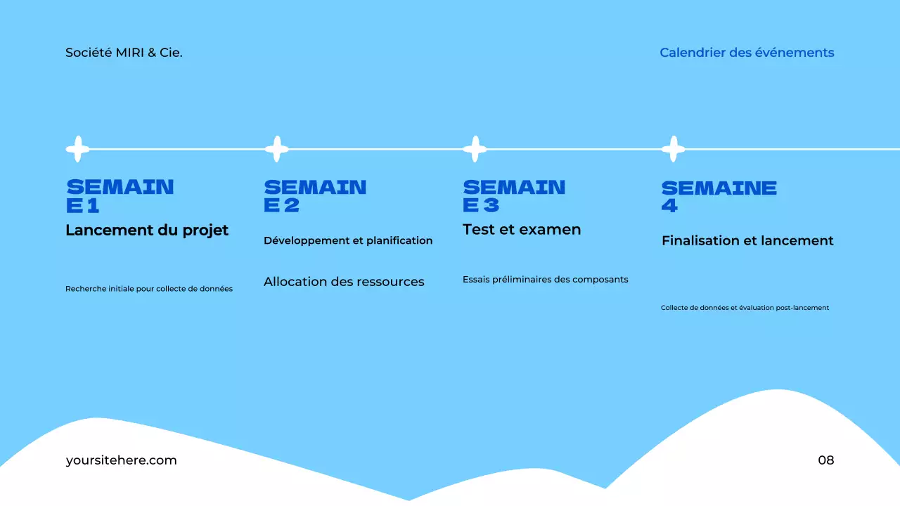document de proposition de projet blue modern