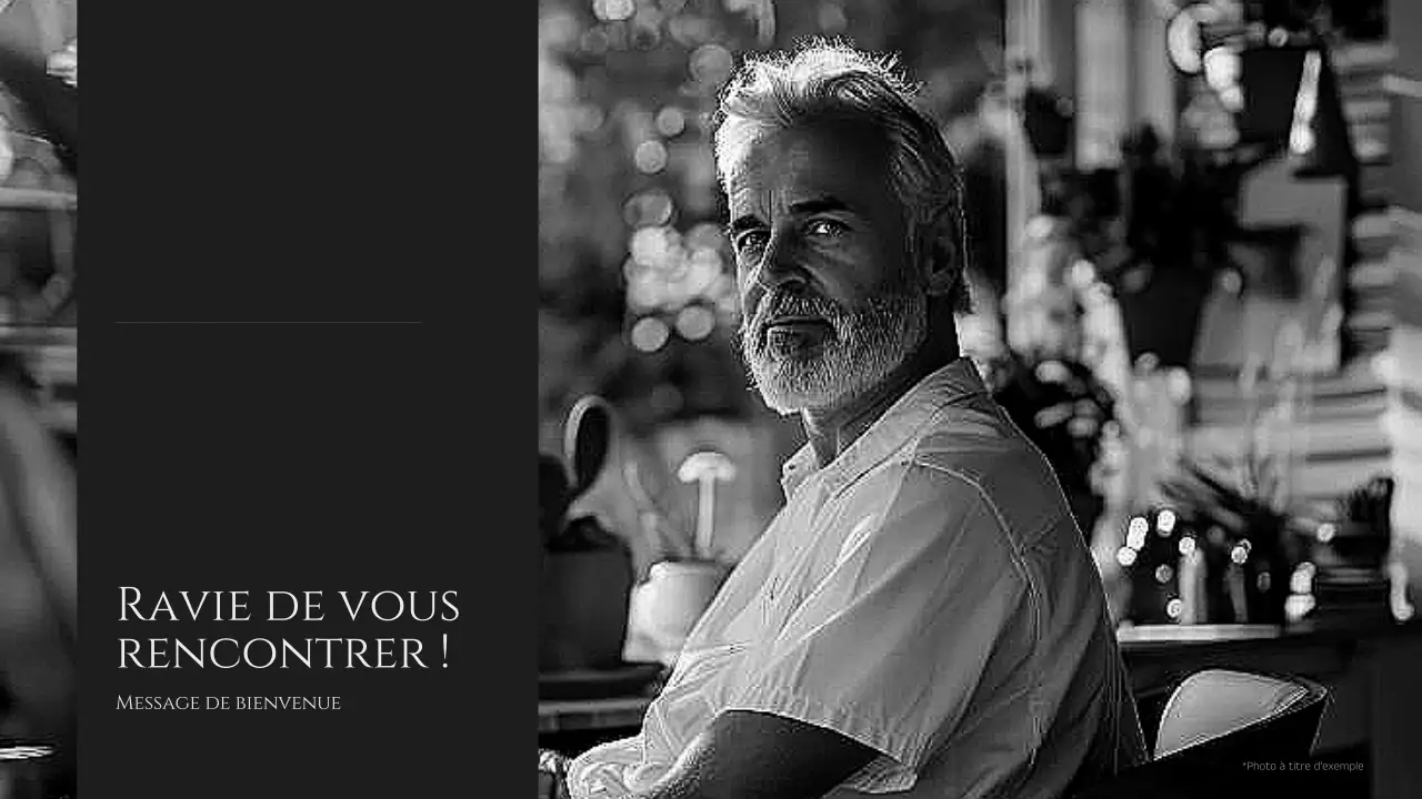 Profil minimaliste noir