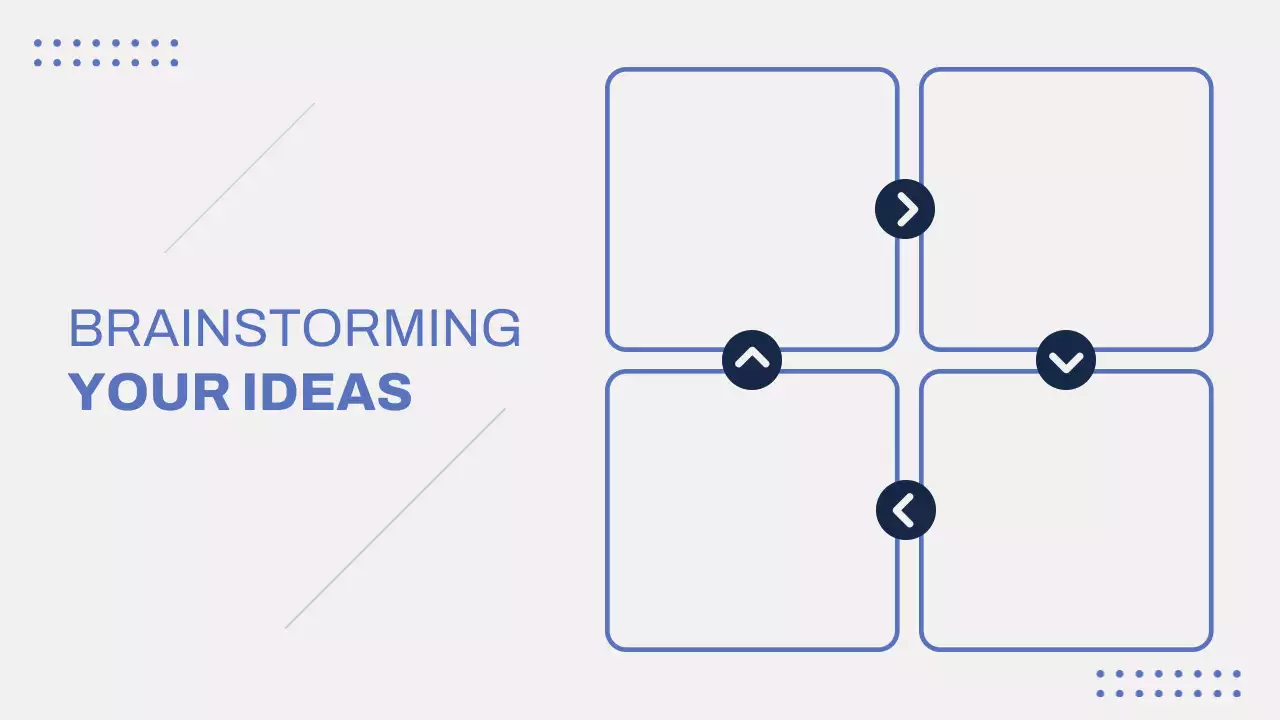 Blue Modern Brainstorming Presentation