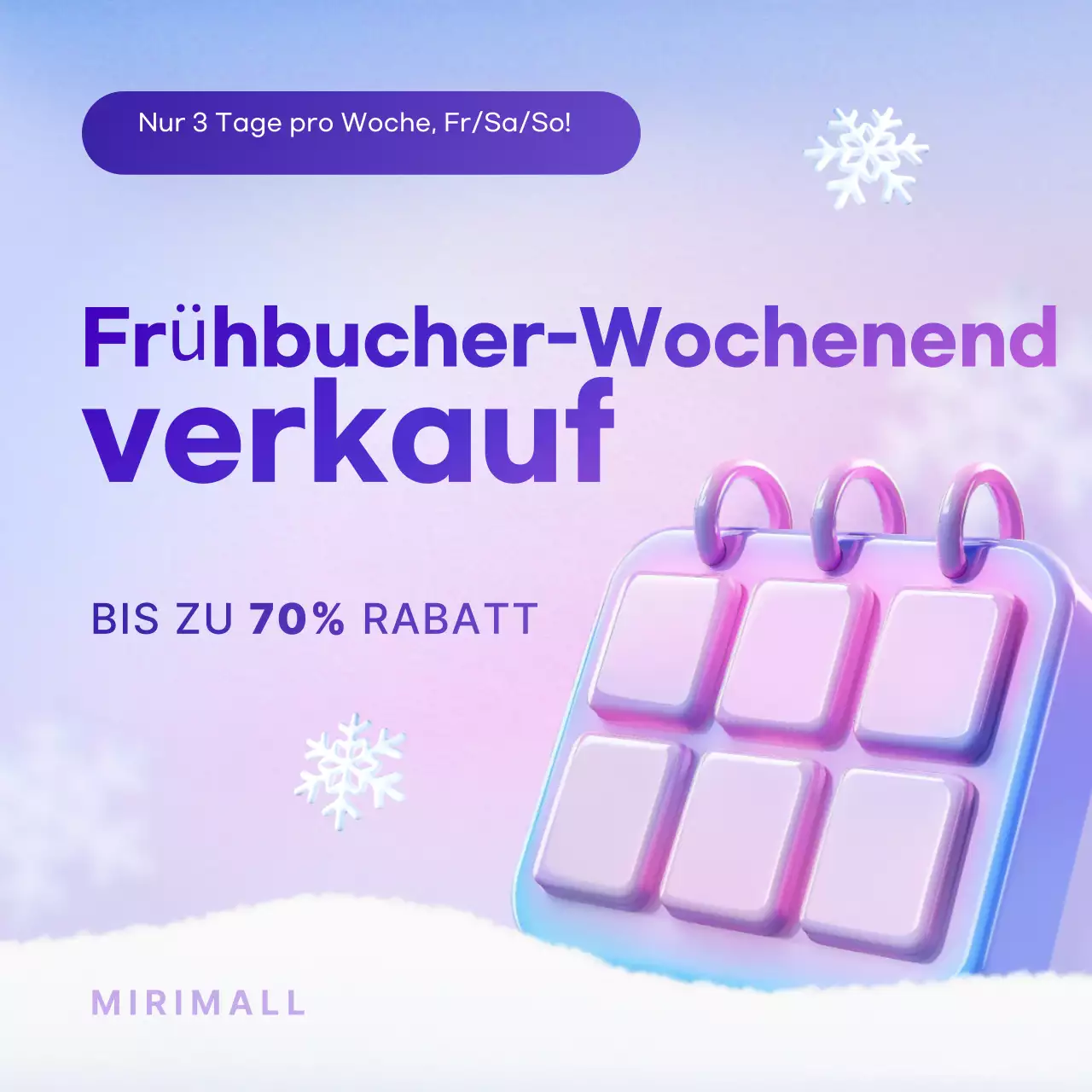 Mauve Ausverkaufsaktion