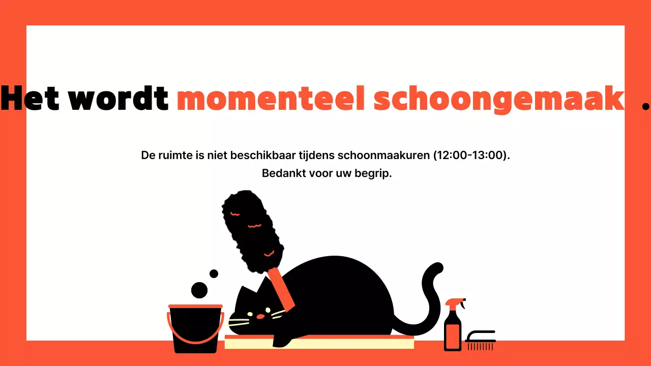 Promoot oranje pop aankondigingen