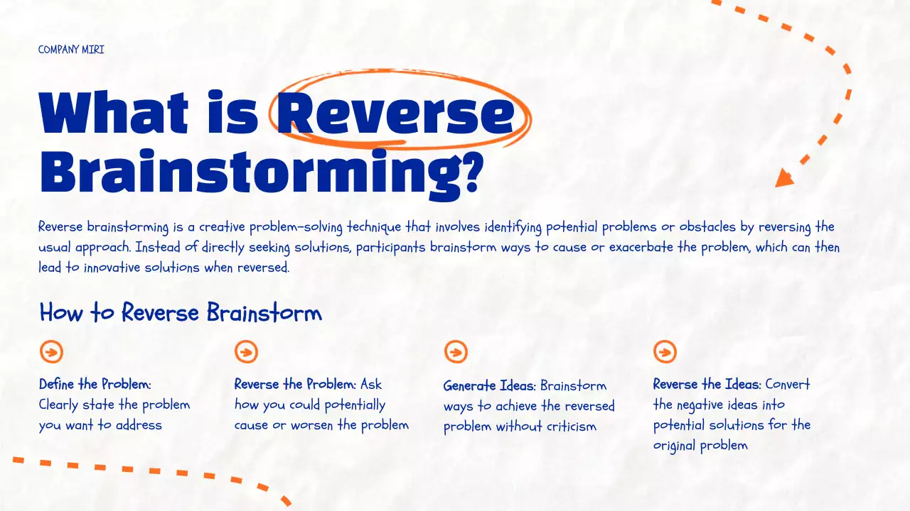 Blue Modern Brainstorming Guide Presentation