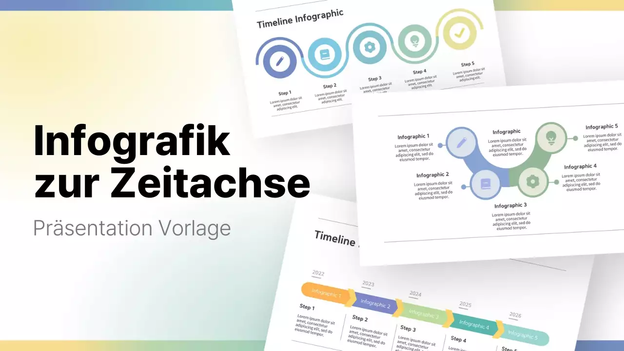 regenbogen moderner infografischer leitfaden