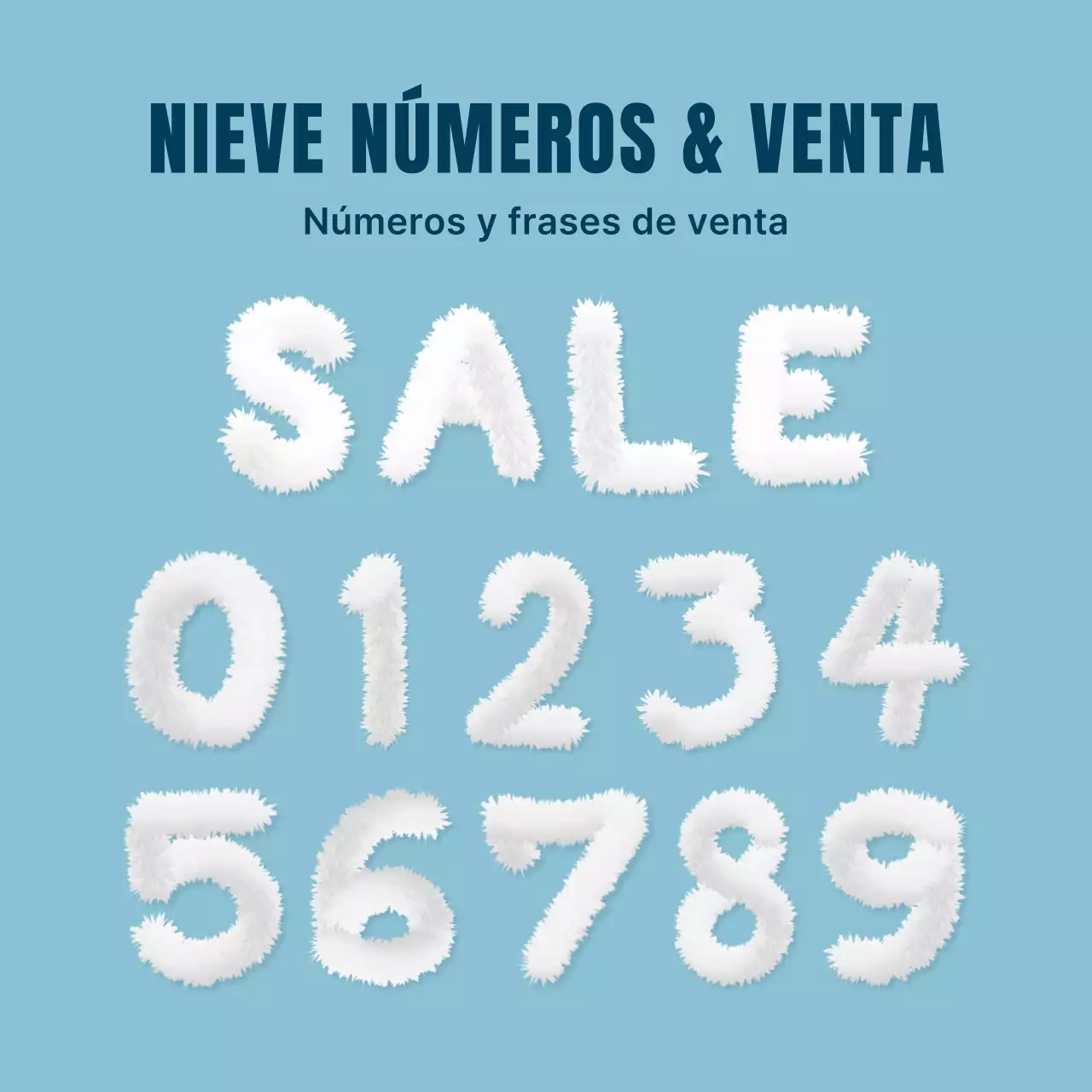 Evento de liquidación azul claro