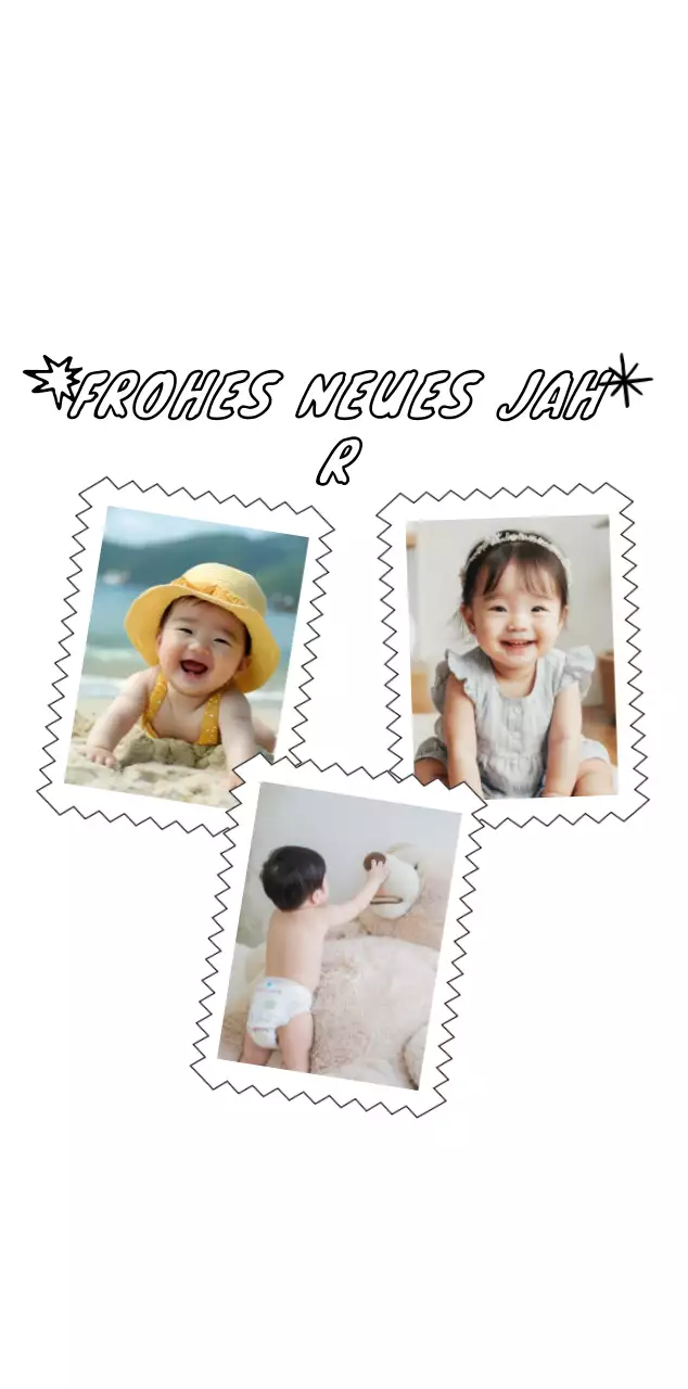 Weiße gemütliche Neujahrsgrüße