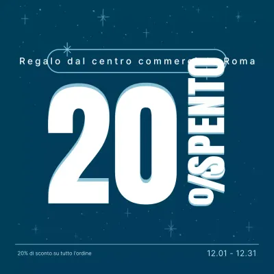 Vendita semplice blu