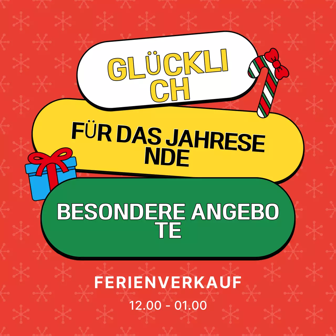 Red Simple Weihnachtsverkauf