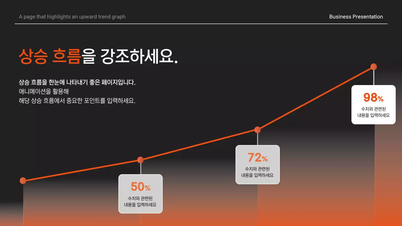 검정 모던 비즈니스 발표