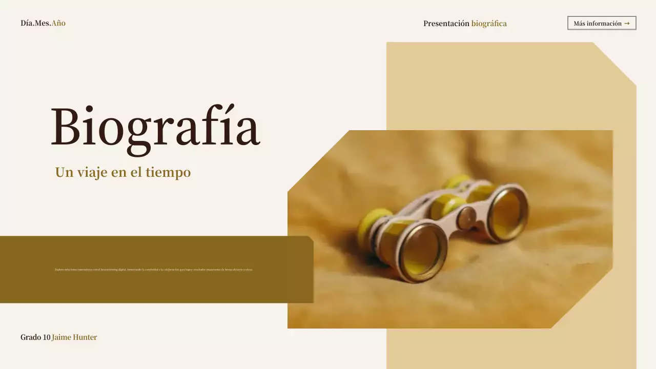 beige vintage biografía clase