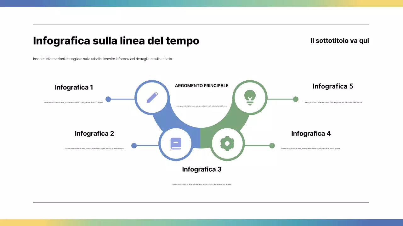 Guida moderna all'infografica arcobaleno