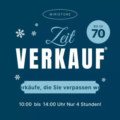 Marineblau Modern Sale Aktion