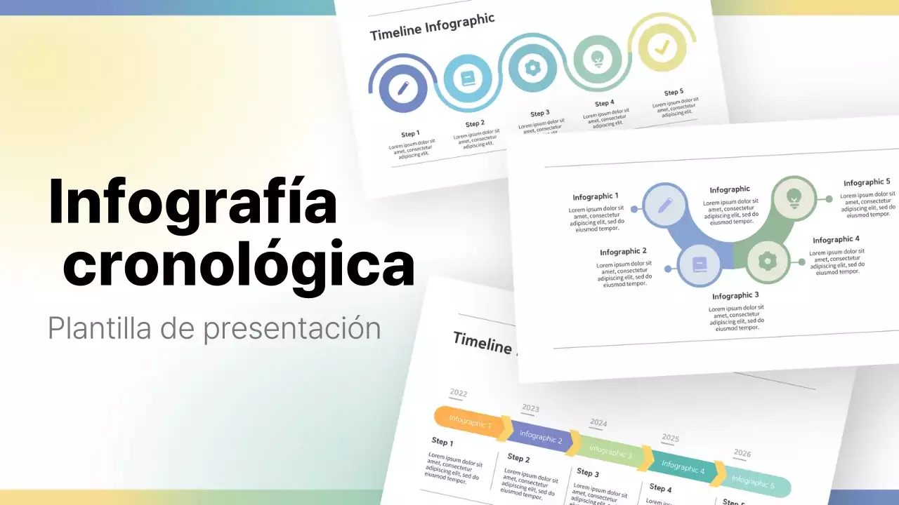 guía infográfica rainbow modern