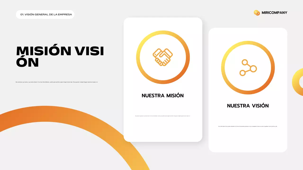 orange modern business pitch