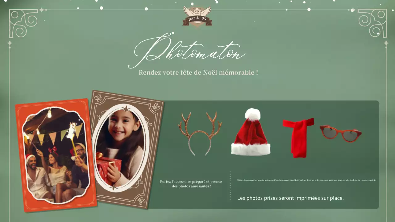 invitation de Noël classique beige