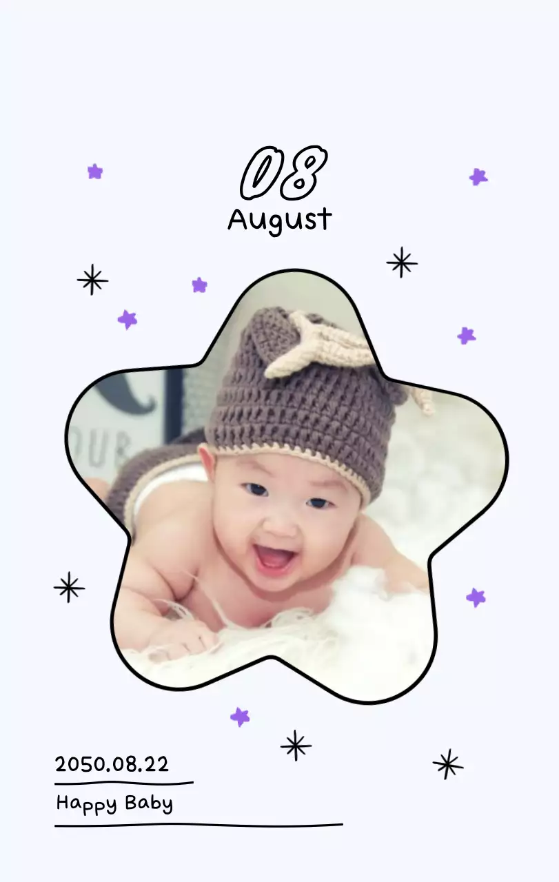 Kalender foto Tahun Baru yang lucu