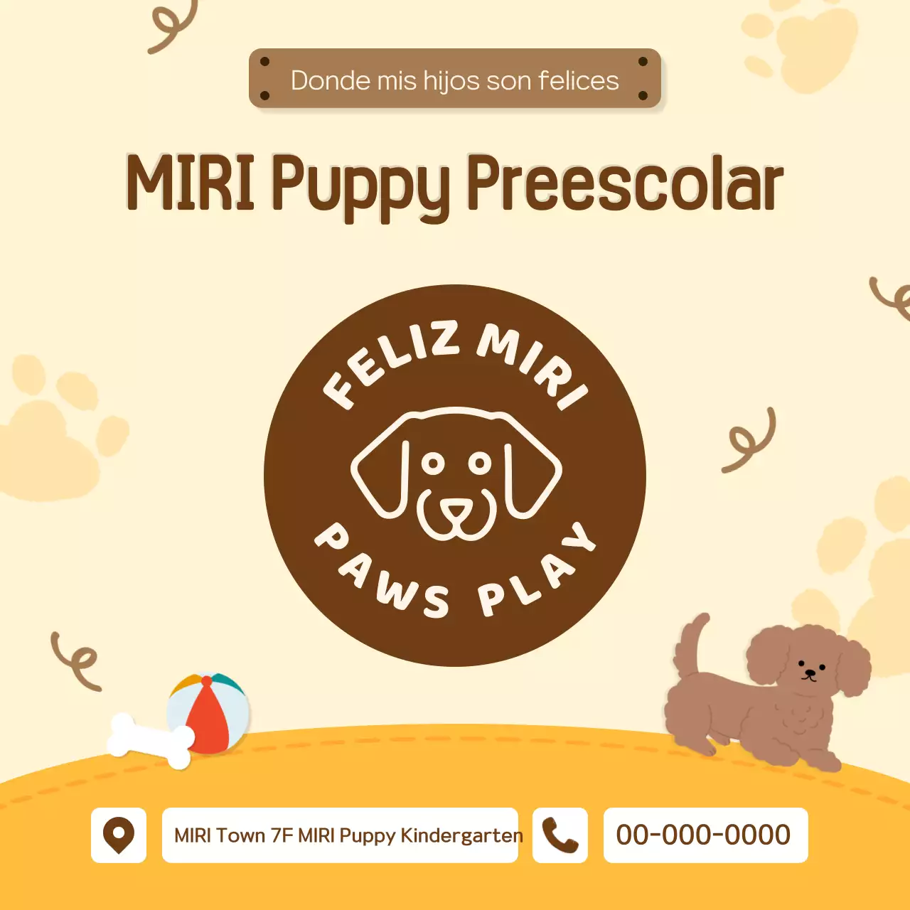 Promover la guardería de peluches amarillos