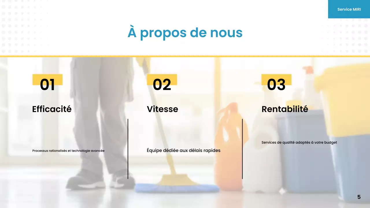 blue yellow modern cleaning service promotion