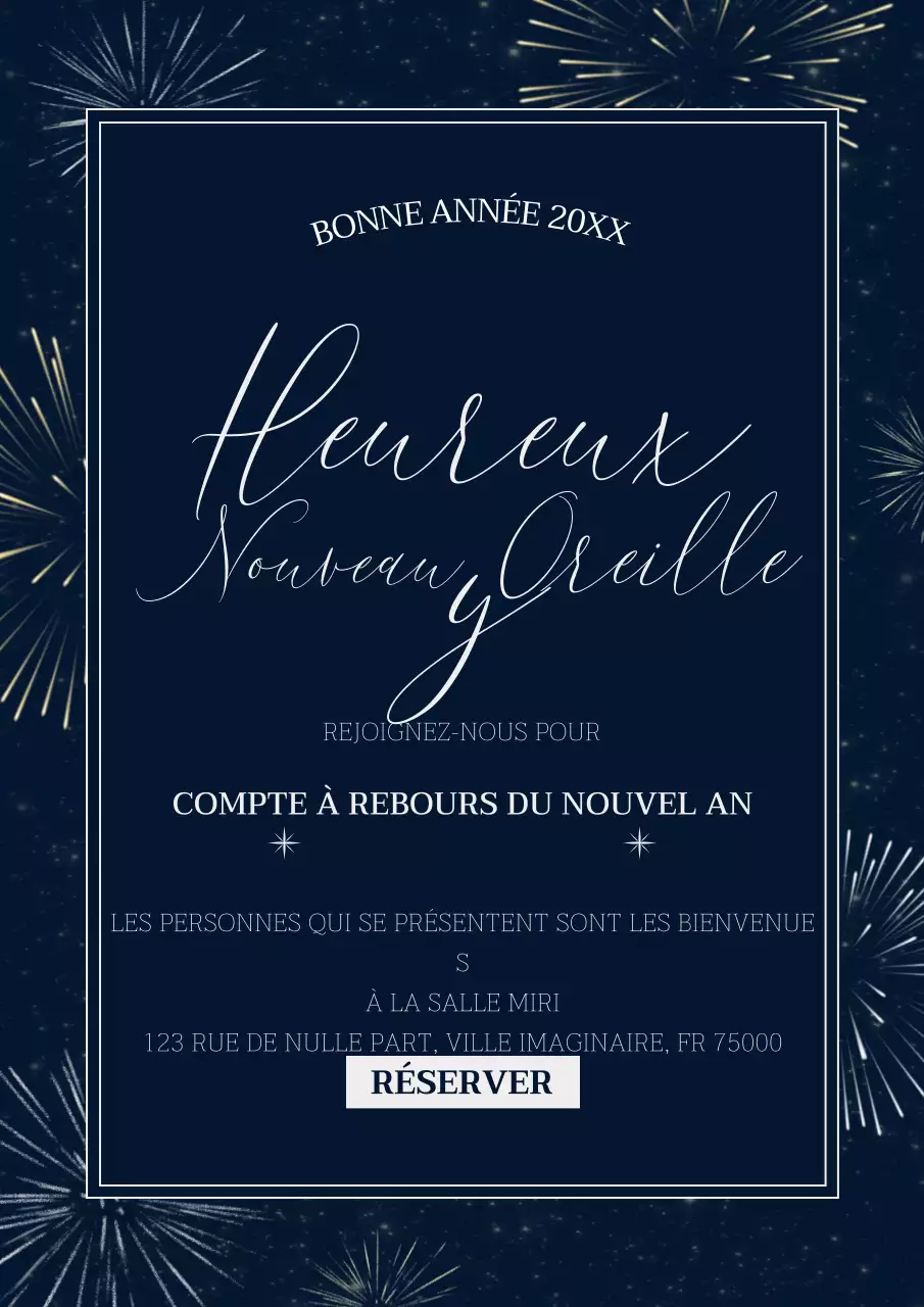 invitation à la célébration élégante marine