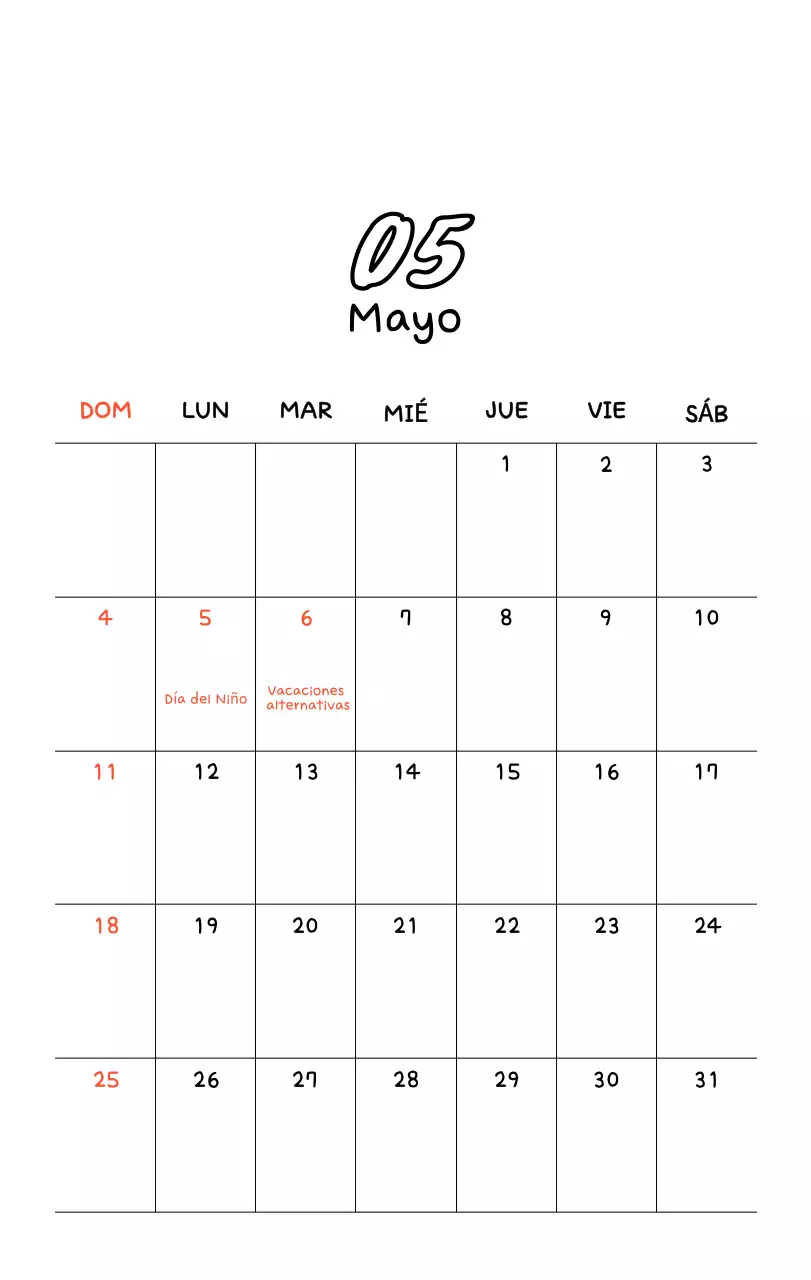 Bonito calendario con fotos de Año Nuevo