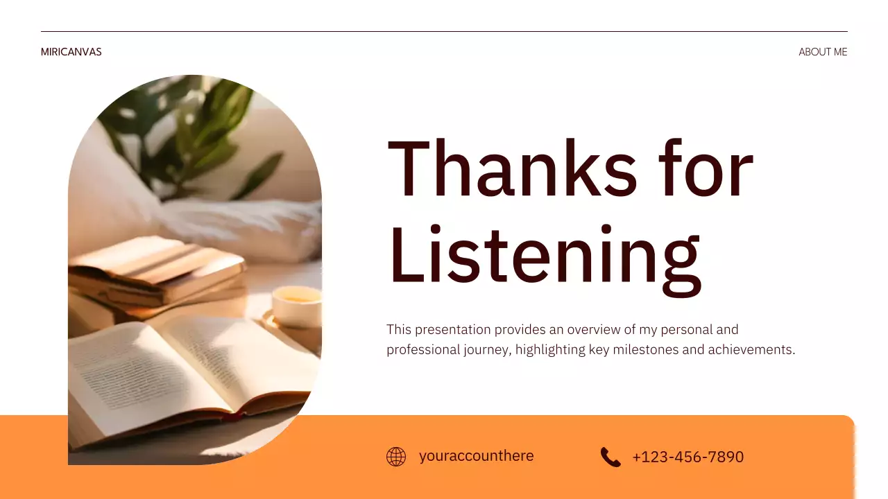 Orange Modern Journey Presentation