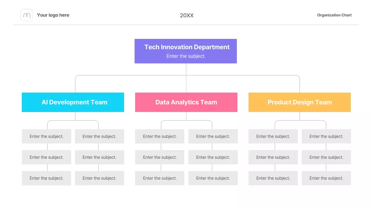 Colorful Minimal Organization Presentation