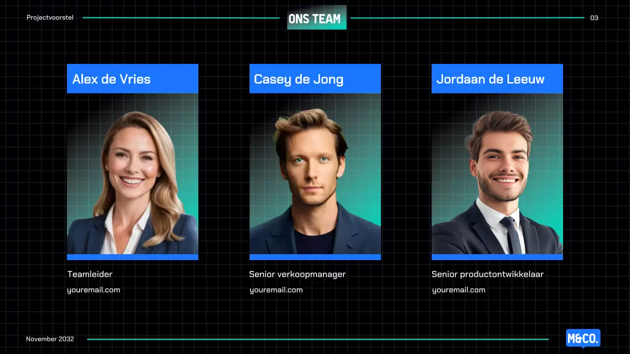 Blue Modern Projectvoorstel