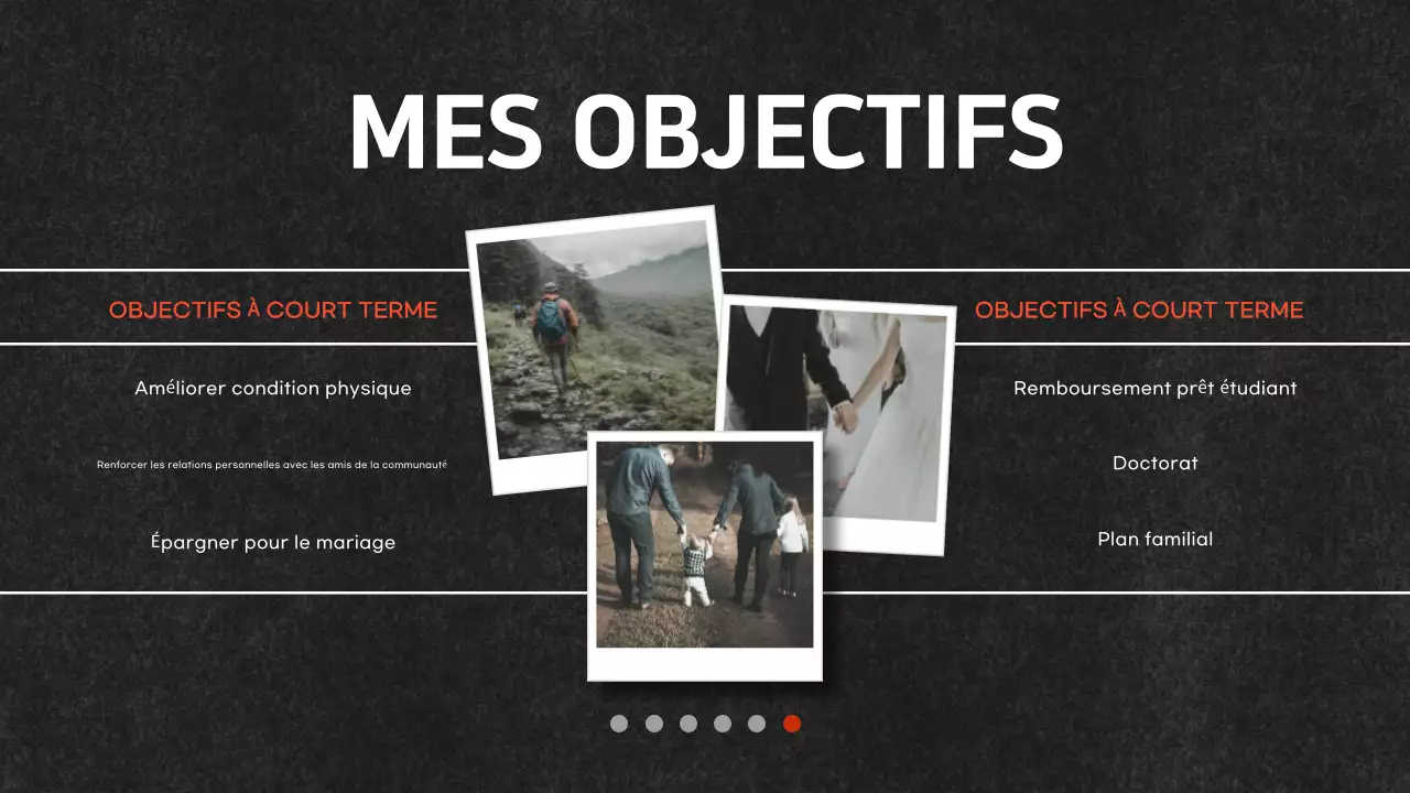 document de portefeuille moderne noir