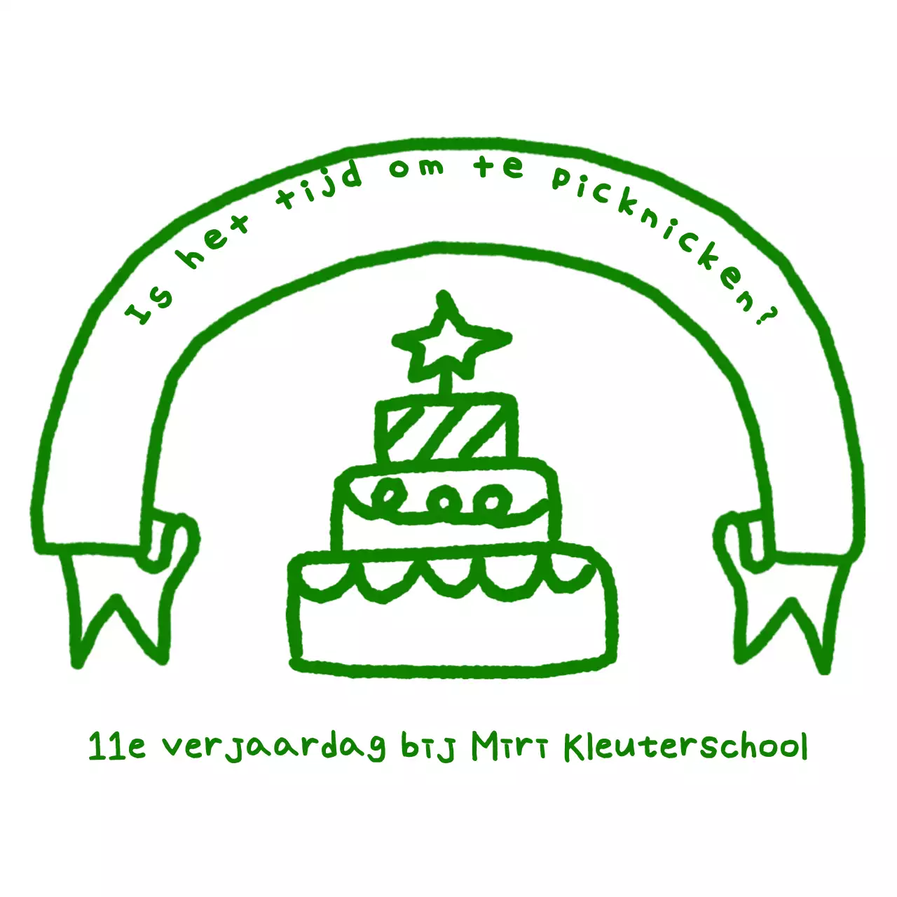 Schattige handgeschilderde kleuterschoolherdenkingen