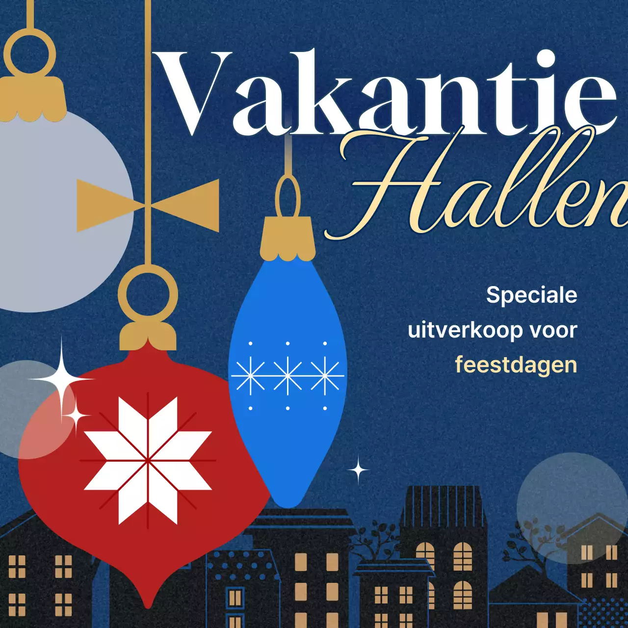 Blauw modern kerstevenement