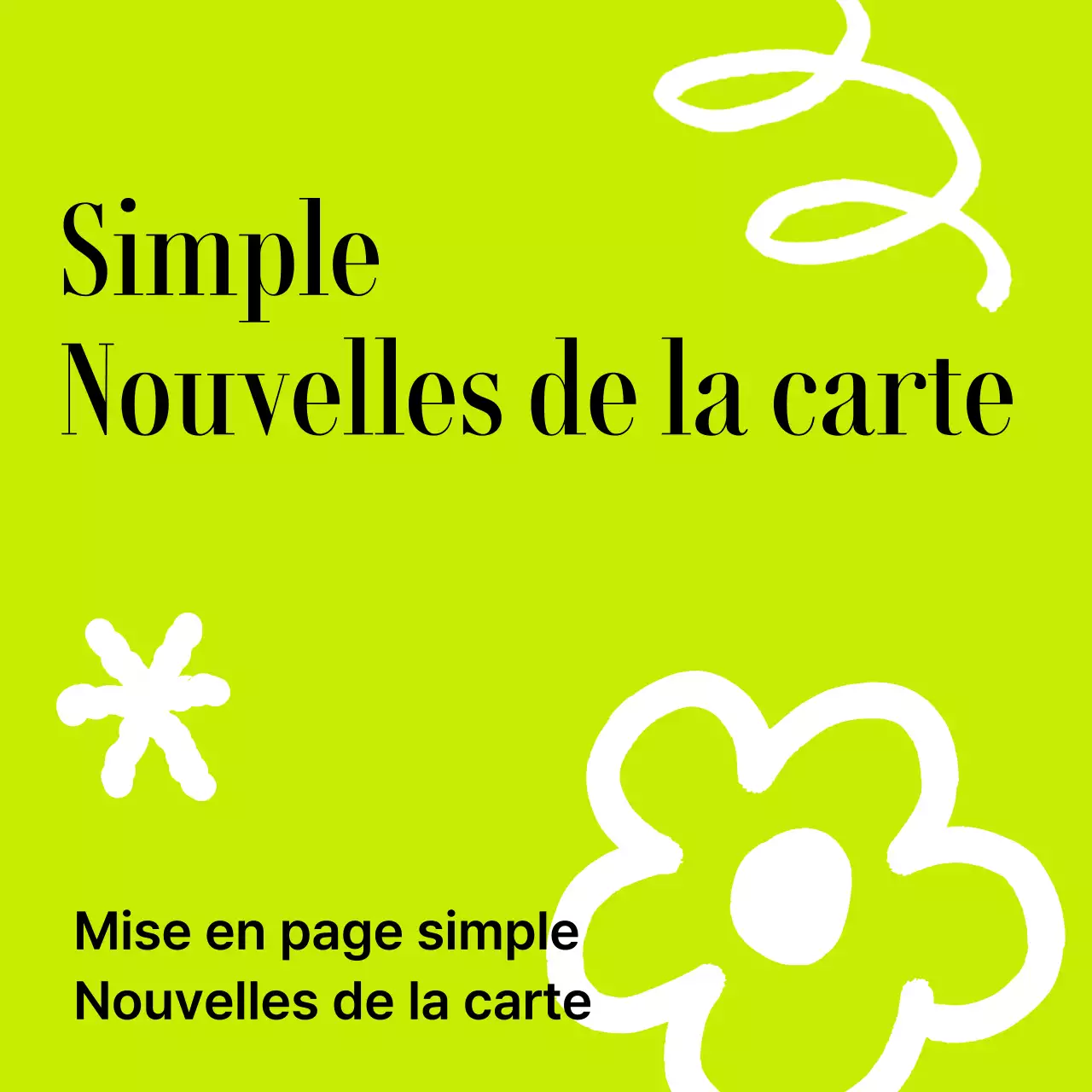 Promouvoir vos nouvelles annuelles simples