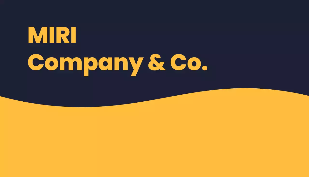 biglietto da visita giallo moderno