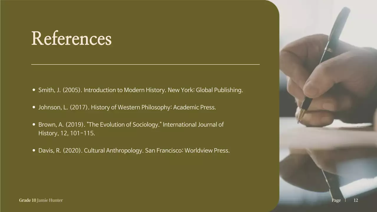 Brown Vintage Biography Presentation