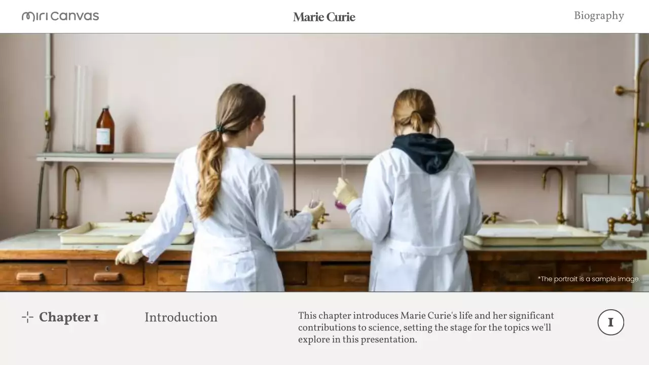 Beige Modern Biography Guide Presentation