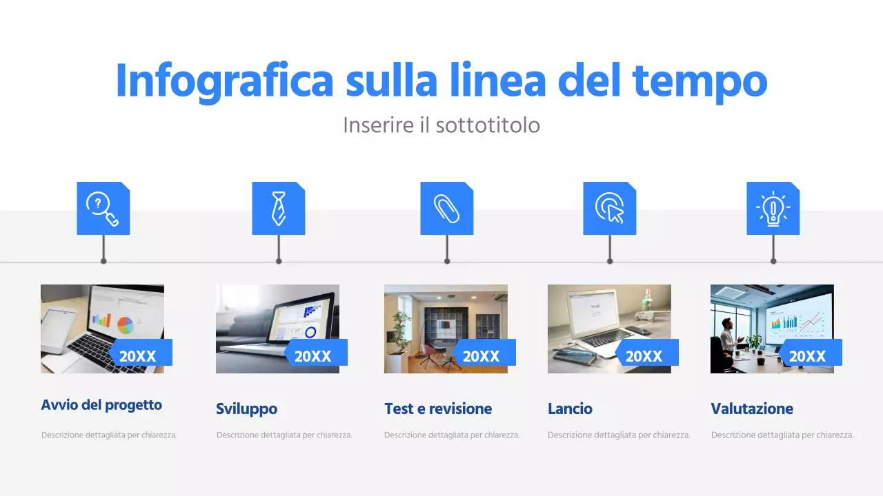 guida al progetto blu moderno