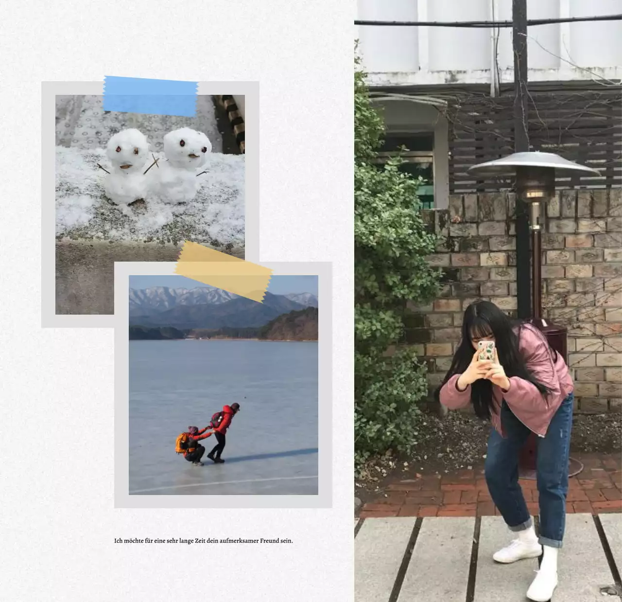 Fotokalender mit alten Erinnerungen und Fotorahmen