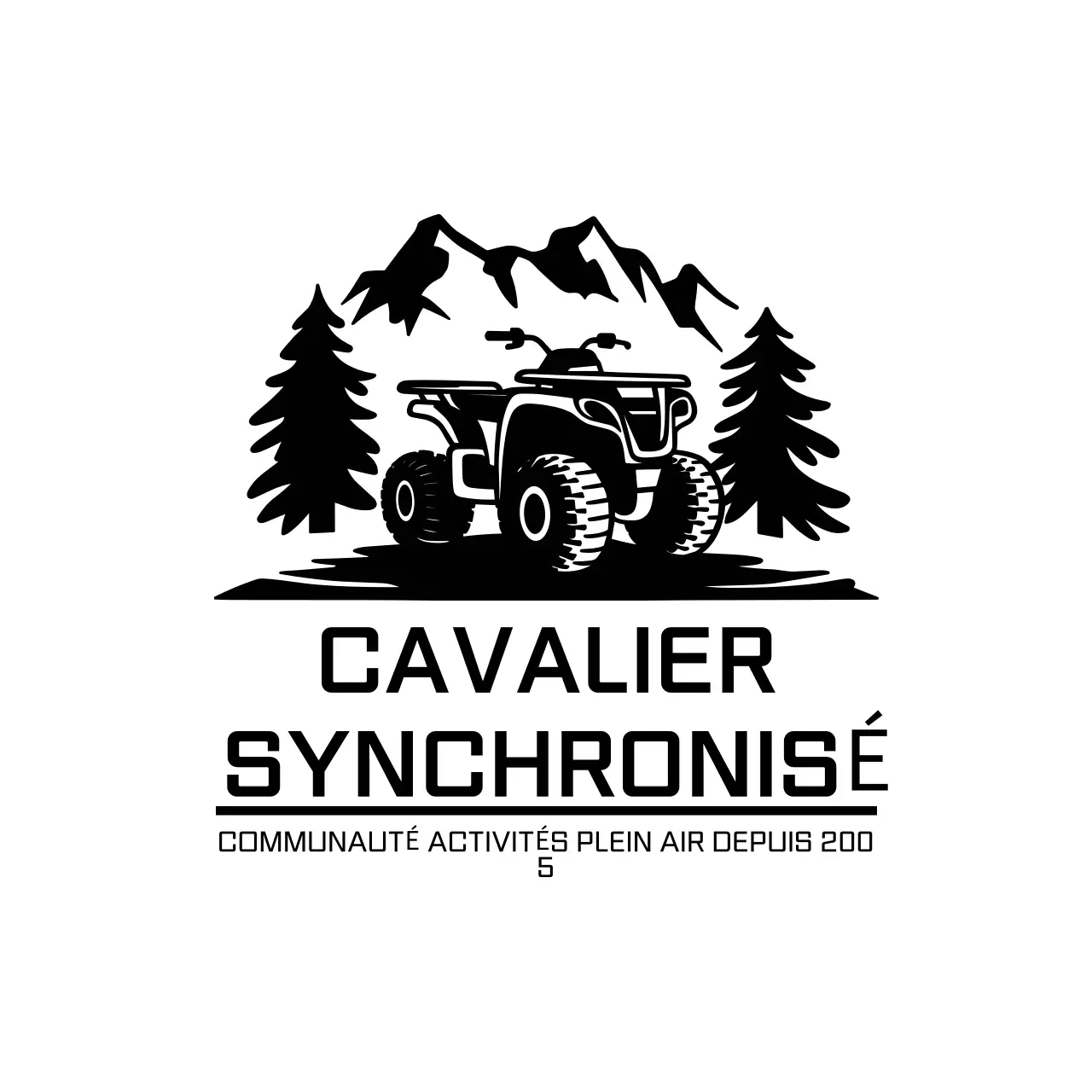 logo rustique noir pour l'extérieur