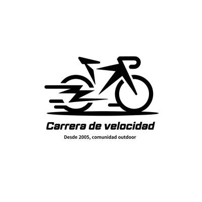 negro blanco logo velocity run estilo moderno