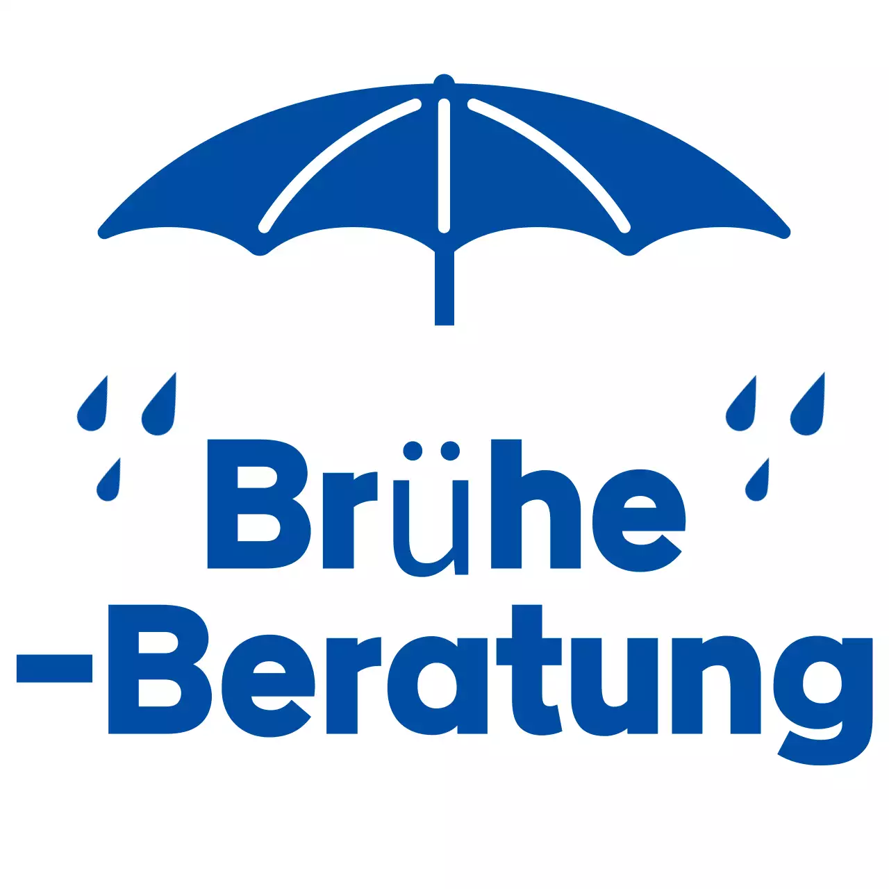 Blaue Humor-Warnschürze