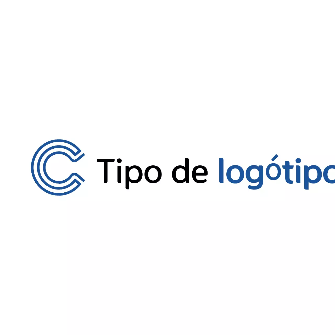 Design moderno de logótipo azul