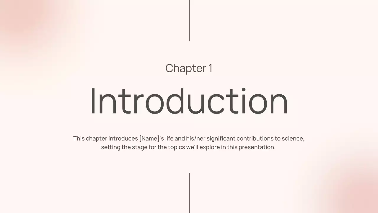 Pink Simple Biography Presentation