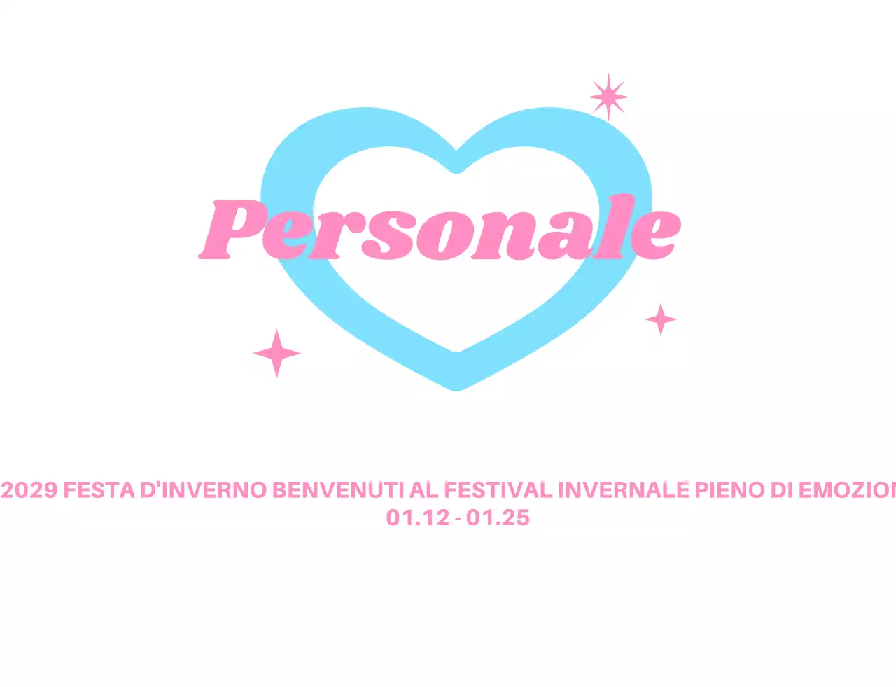 Logo dello staff del festival a forma di cuore