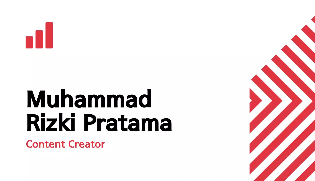 Red Minimal Business Card