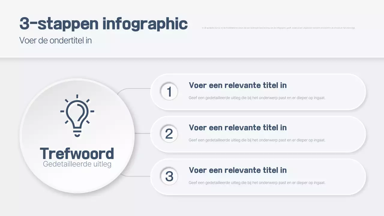 grijze moderne 3-stappen indeling