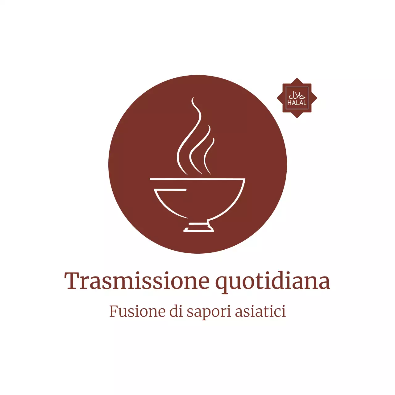 logo alimentare minimale marrone