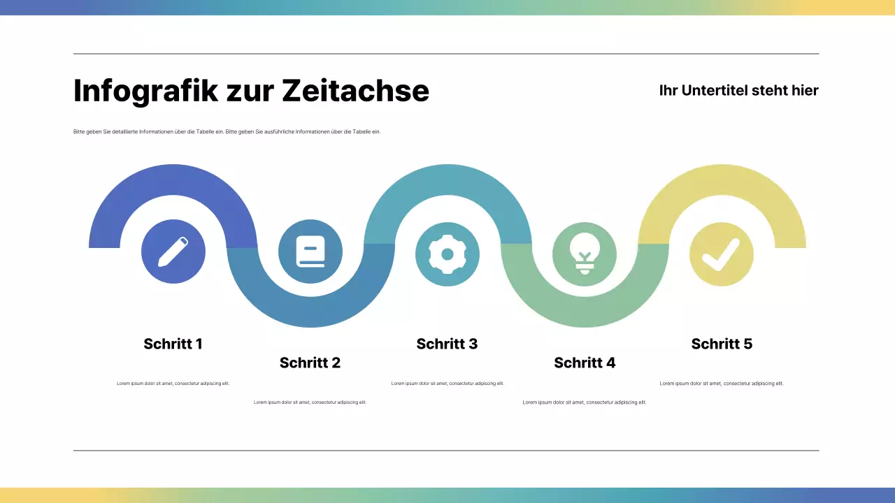 regenbogen moderner infografischer leitfaden