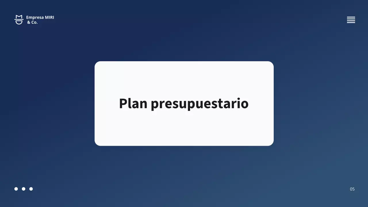 Presentación de la propuesta de proyecto empresarial de la Marina