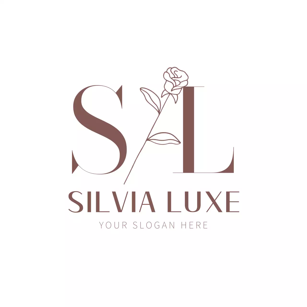 Brown Elegant Brand Logo